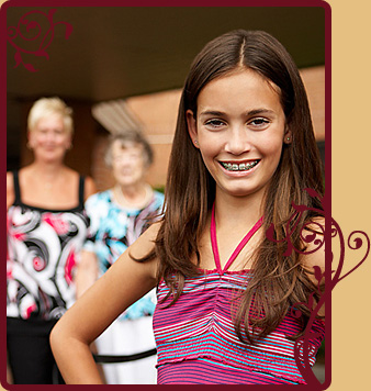 photo of young girl with braces