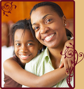 photo of mother and daughter